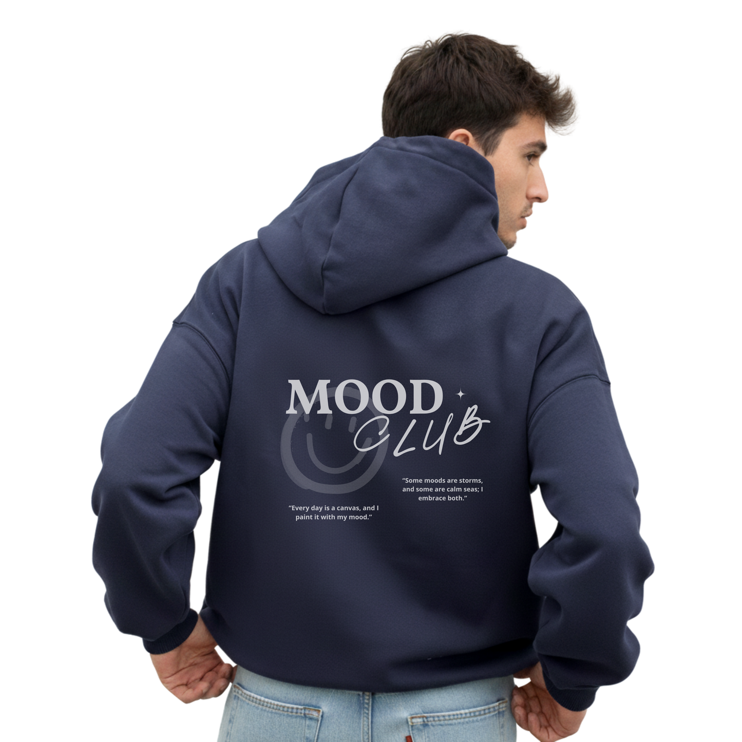 Mood Club Hoodie Navy blue