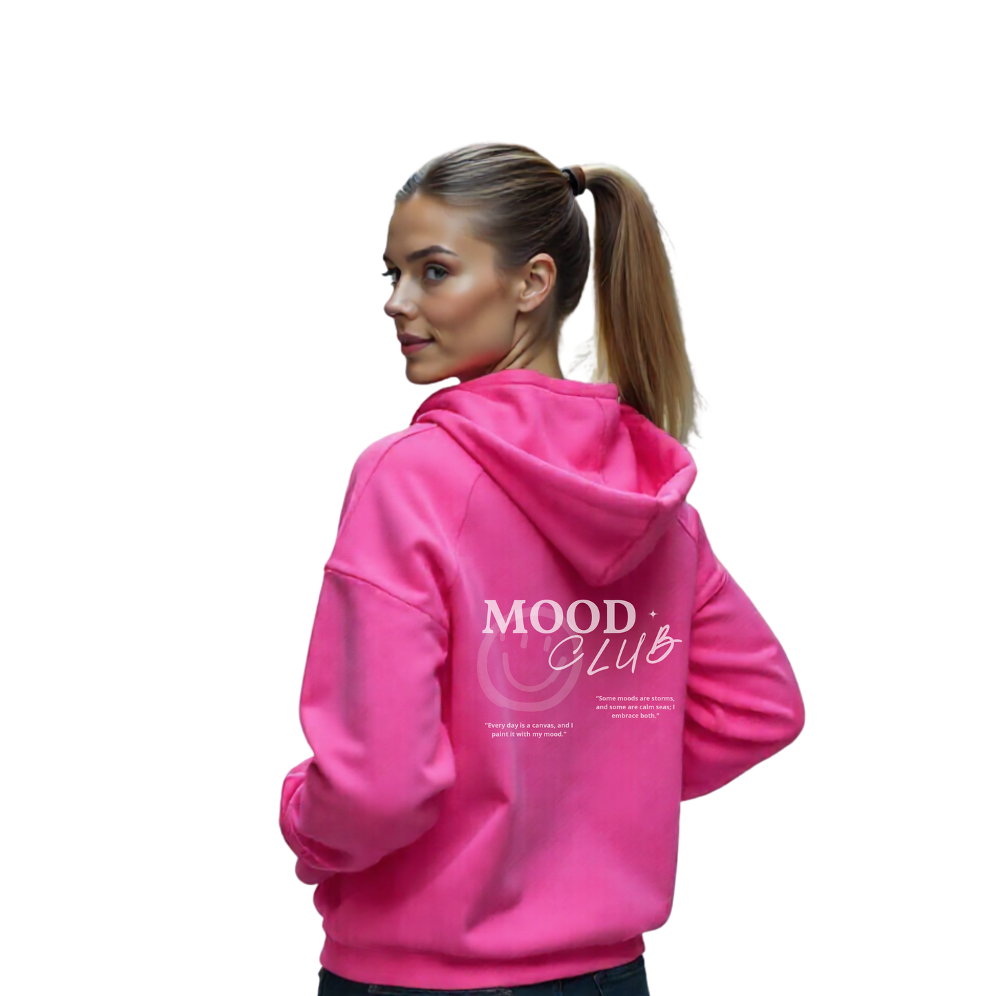 Mood Club Hoodie Pink