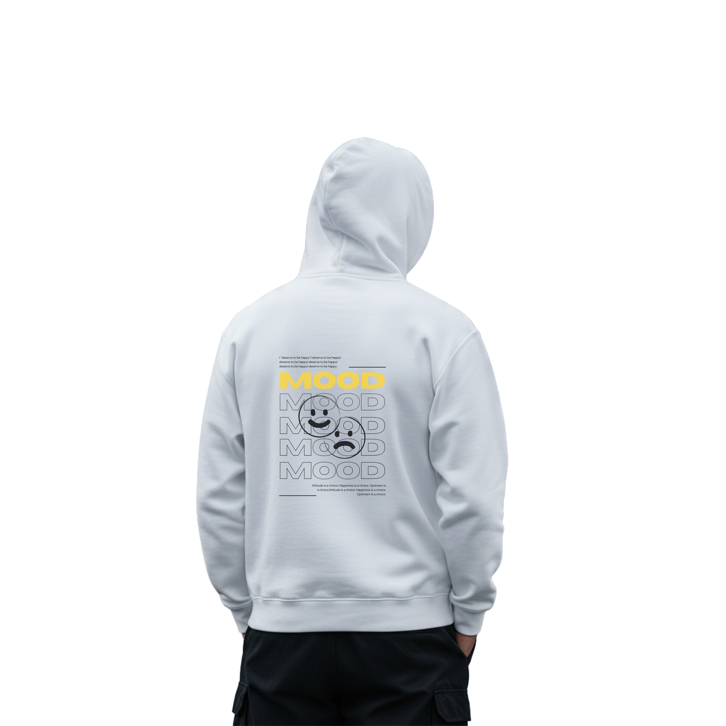 Mood Hoodie White
